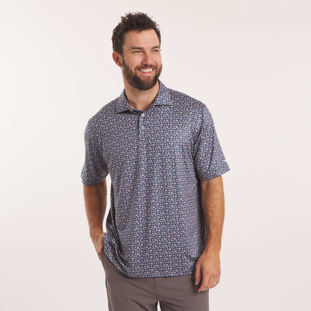 Flyline Performance Polo - Shrimp & Grits
