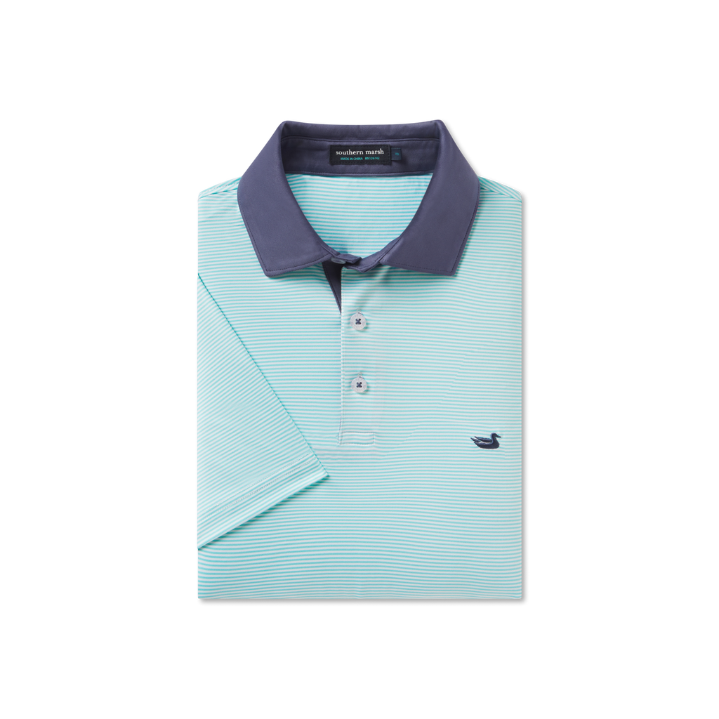 Bermuda Performance Polo - Hampton Stripe