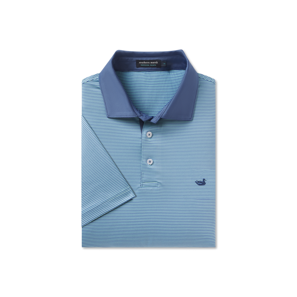 Bermuda Performance Polo - Hampton Stripe