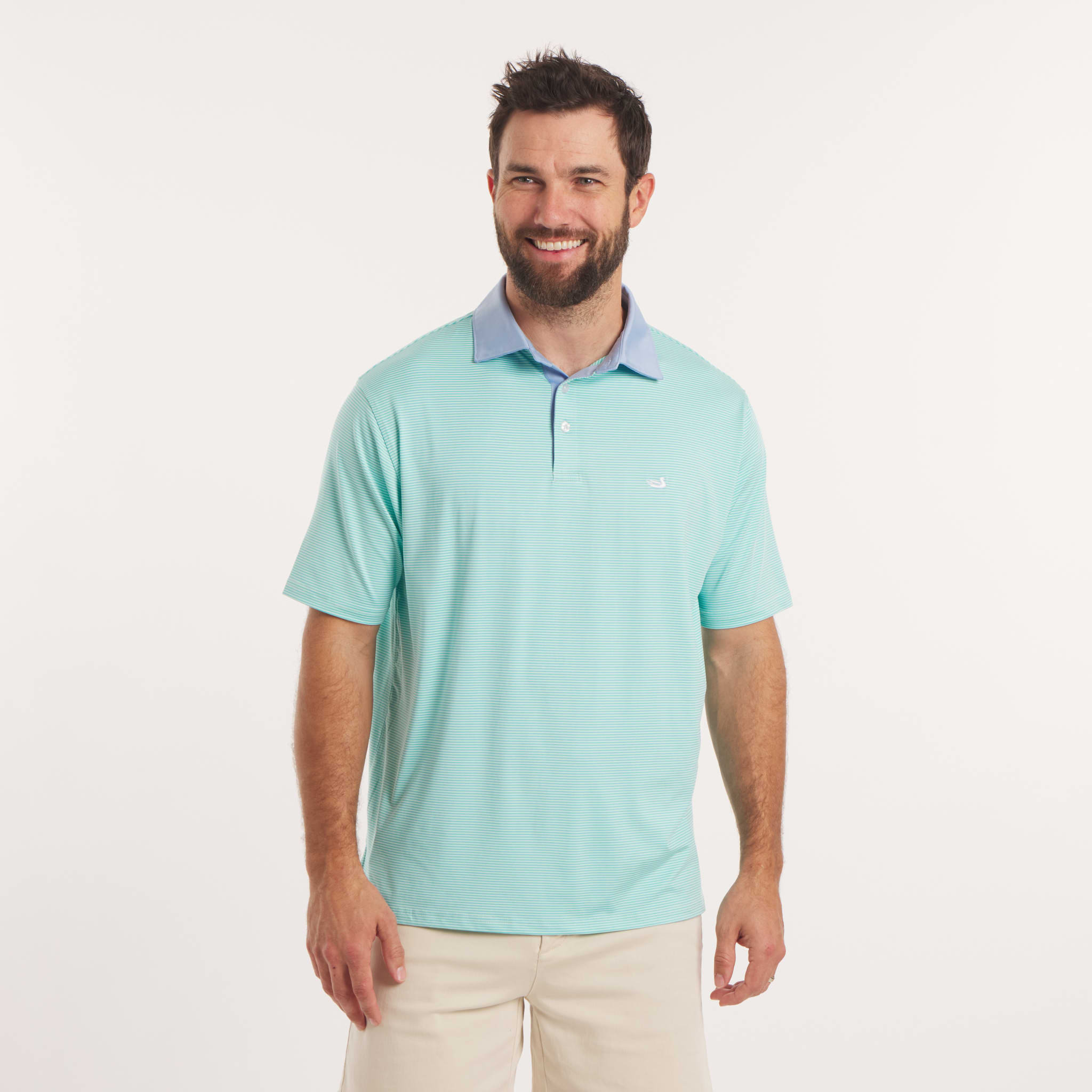 Bermuda Performance Polo - Hampton Stripe