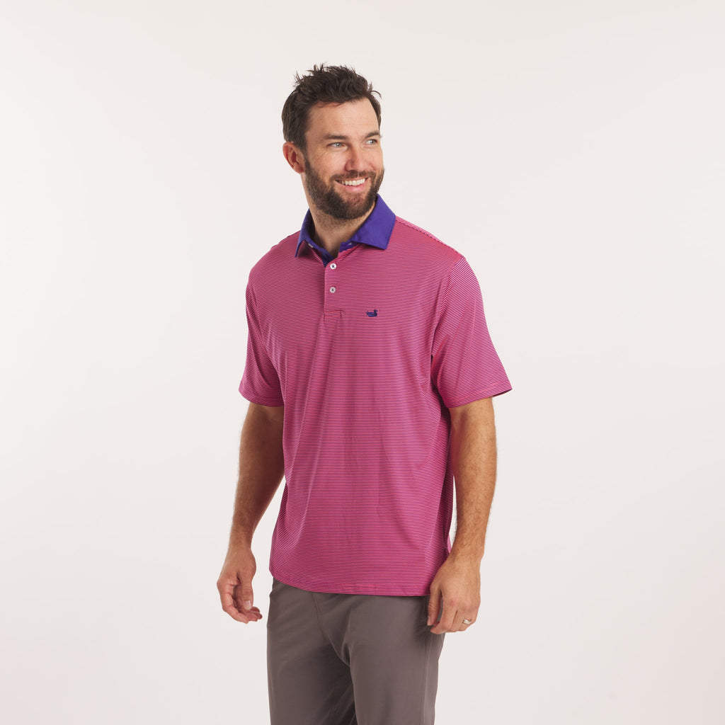 Bermuda Performance Polo - Hampton Stripe