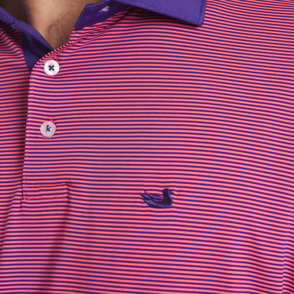 Bermuda Performance Polo - Hampton Stripe