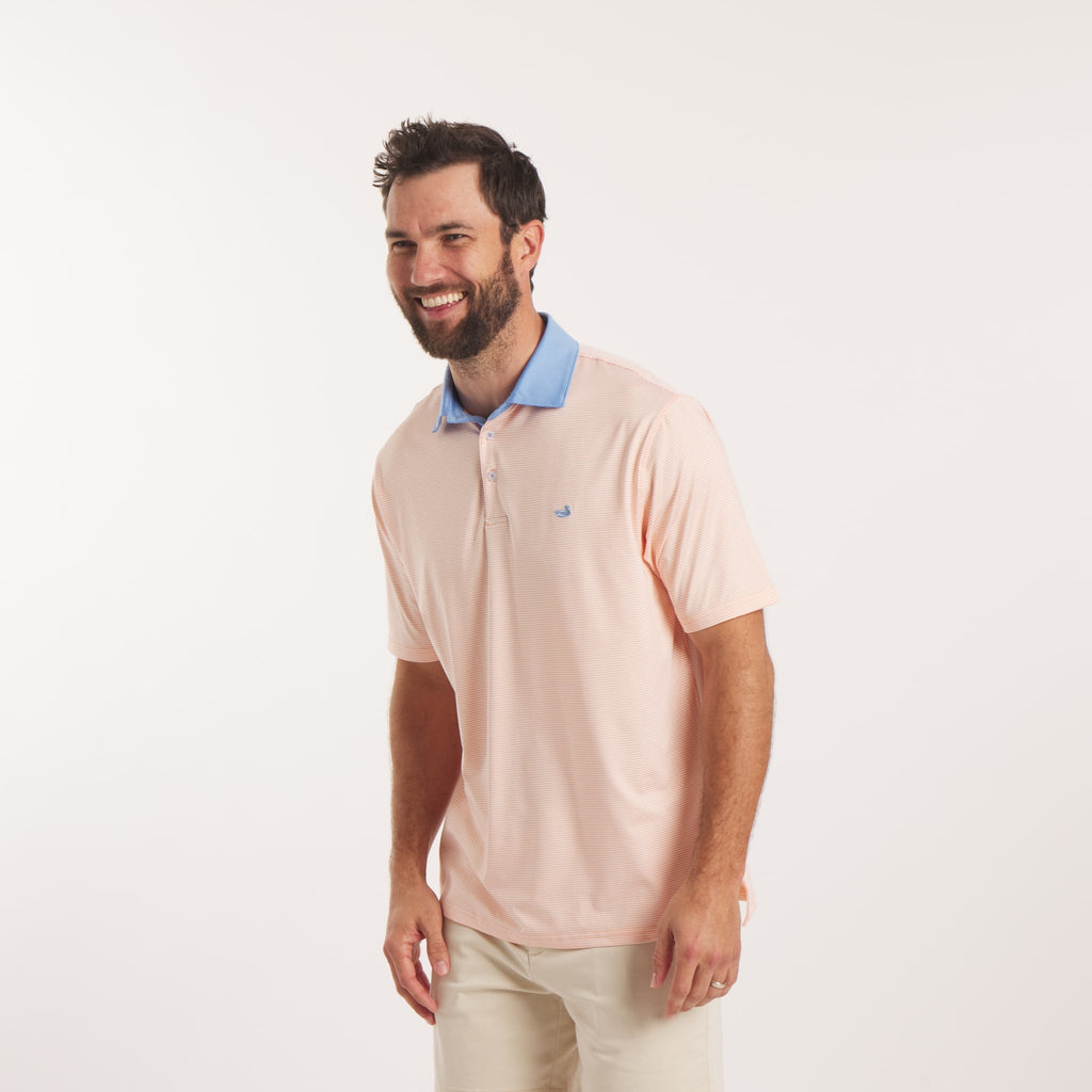 Bermuda Performance Polo - Hampton Stripe