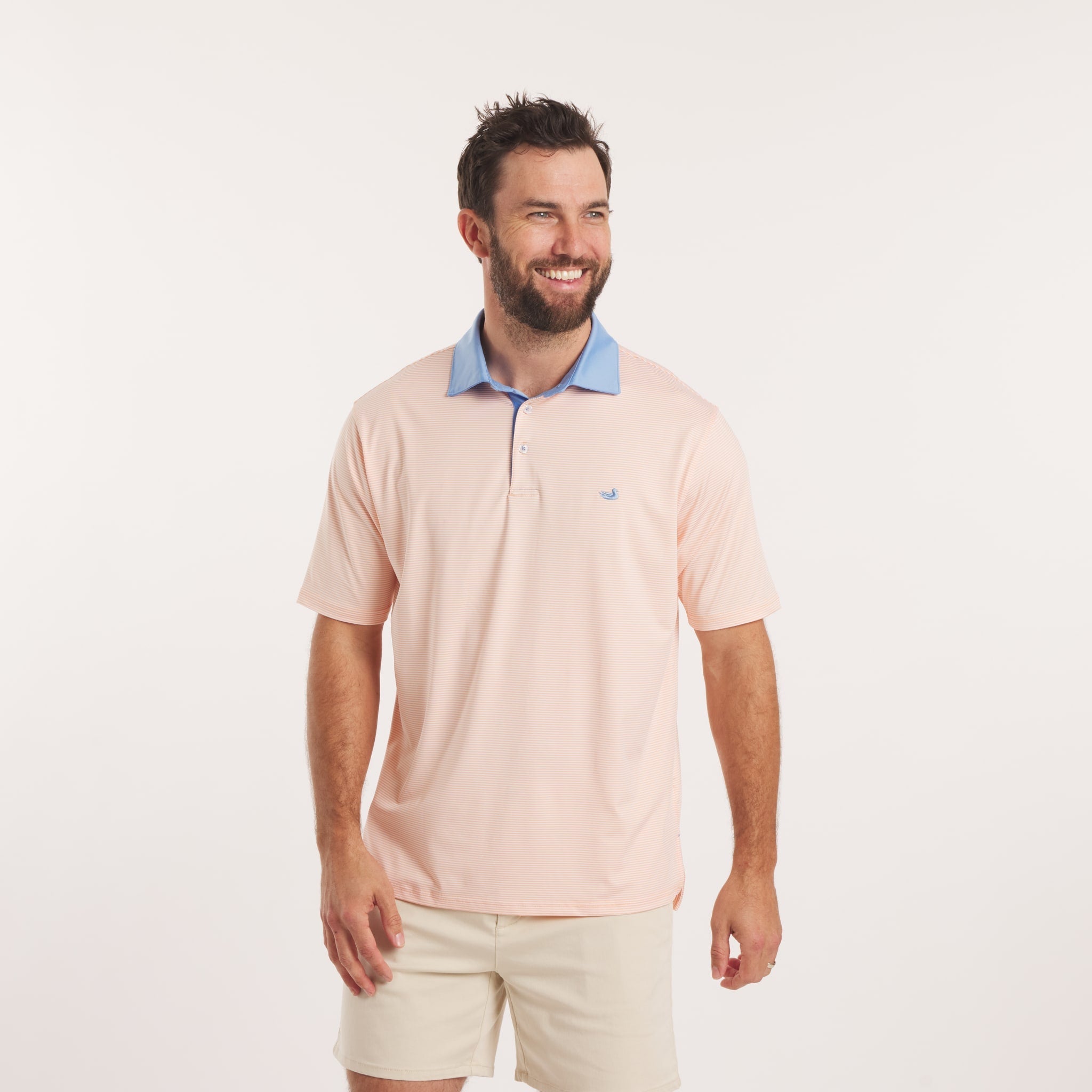 Bermuda Performance Polo - Hampton Stripe