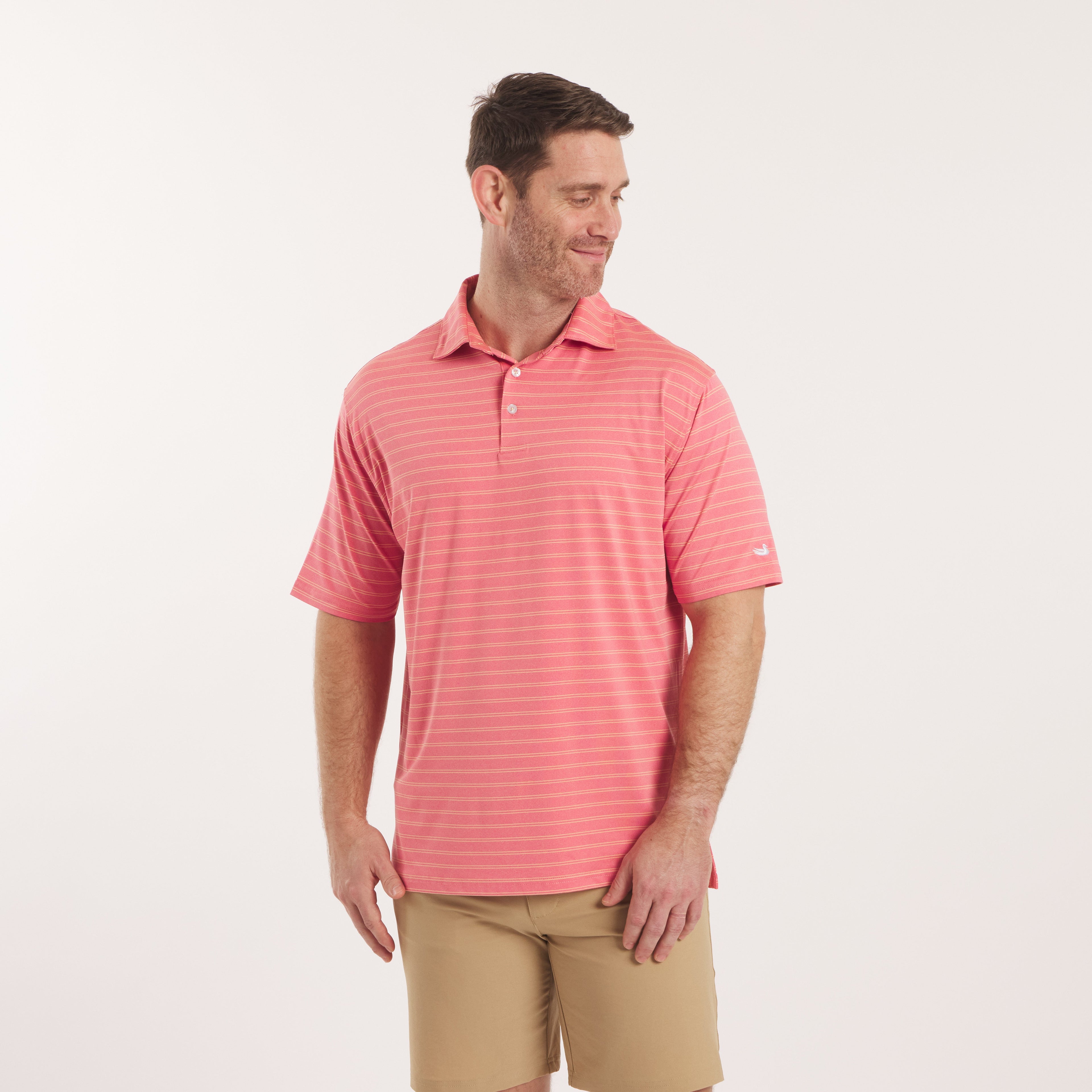 Newcastle Stripe Featherlight Polo