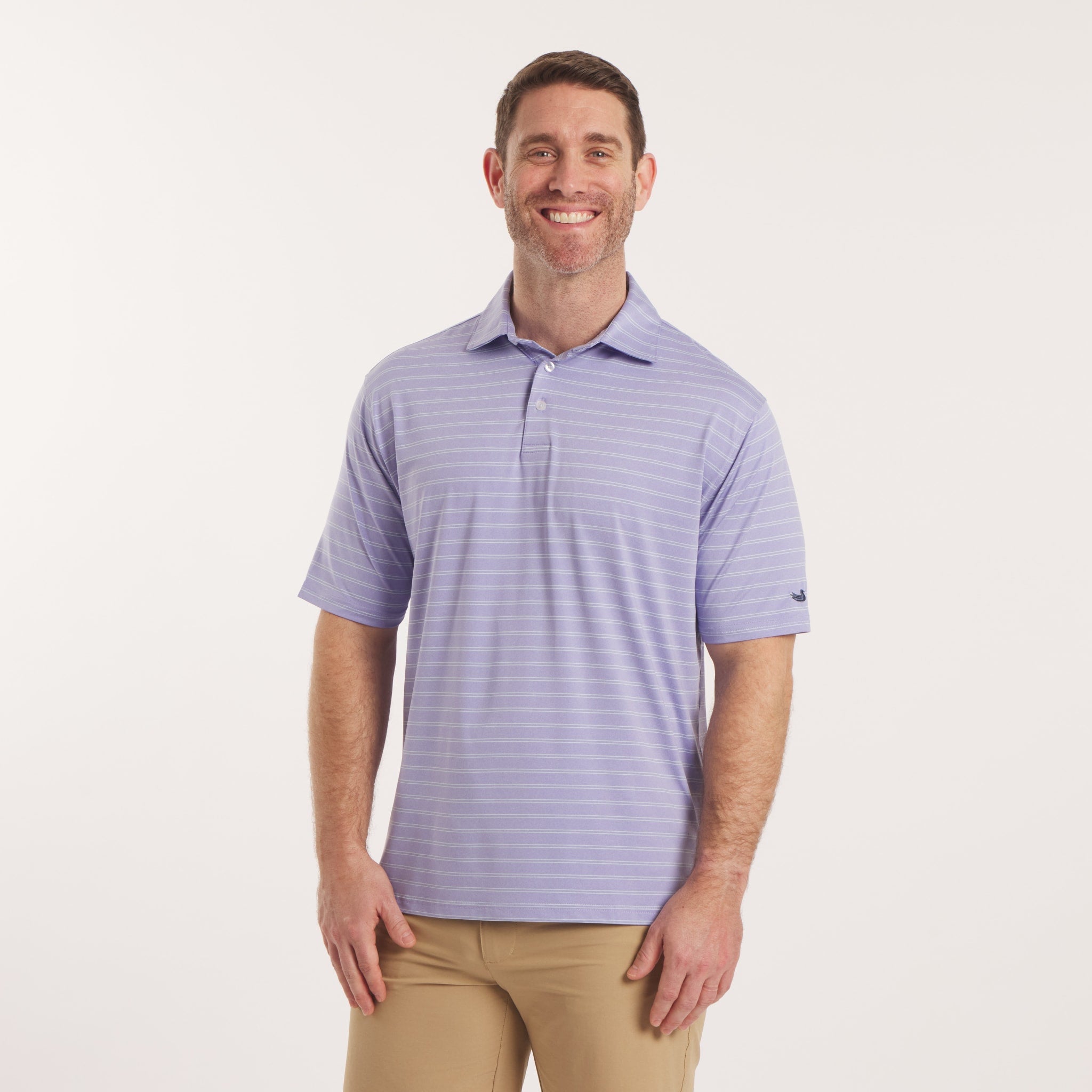 Newcastle Stripe Featherlight Polo