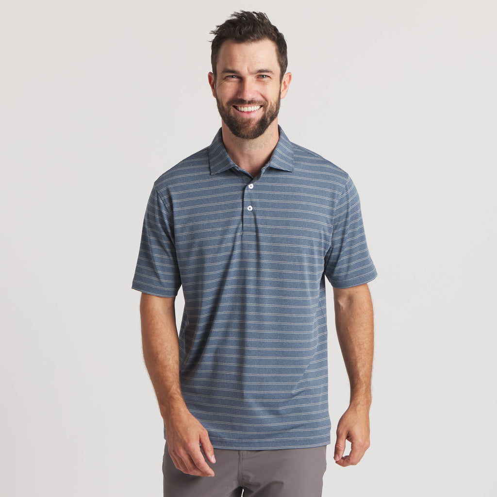 Newcastle Stripe Featherlight Polo