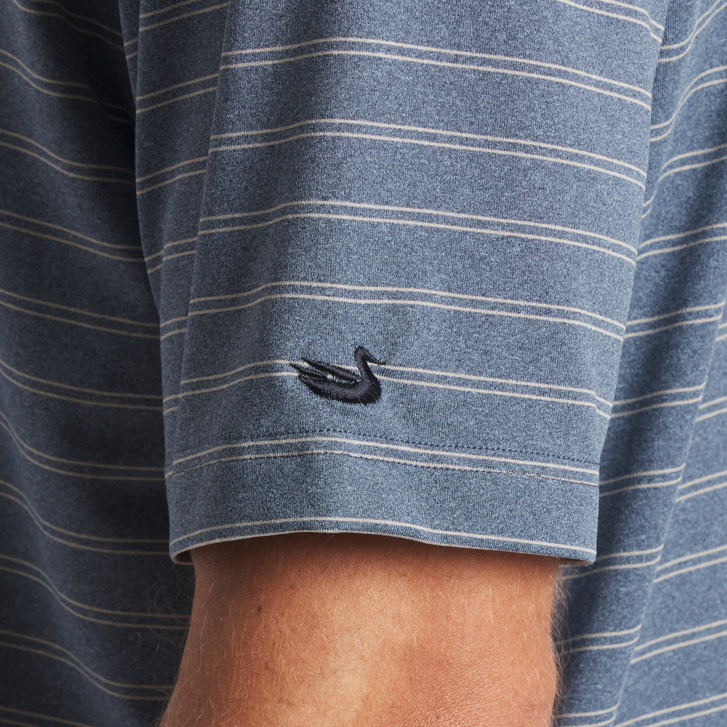 Newcastle Stripe Featherlight Polo
