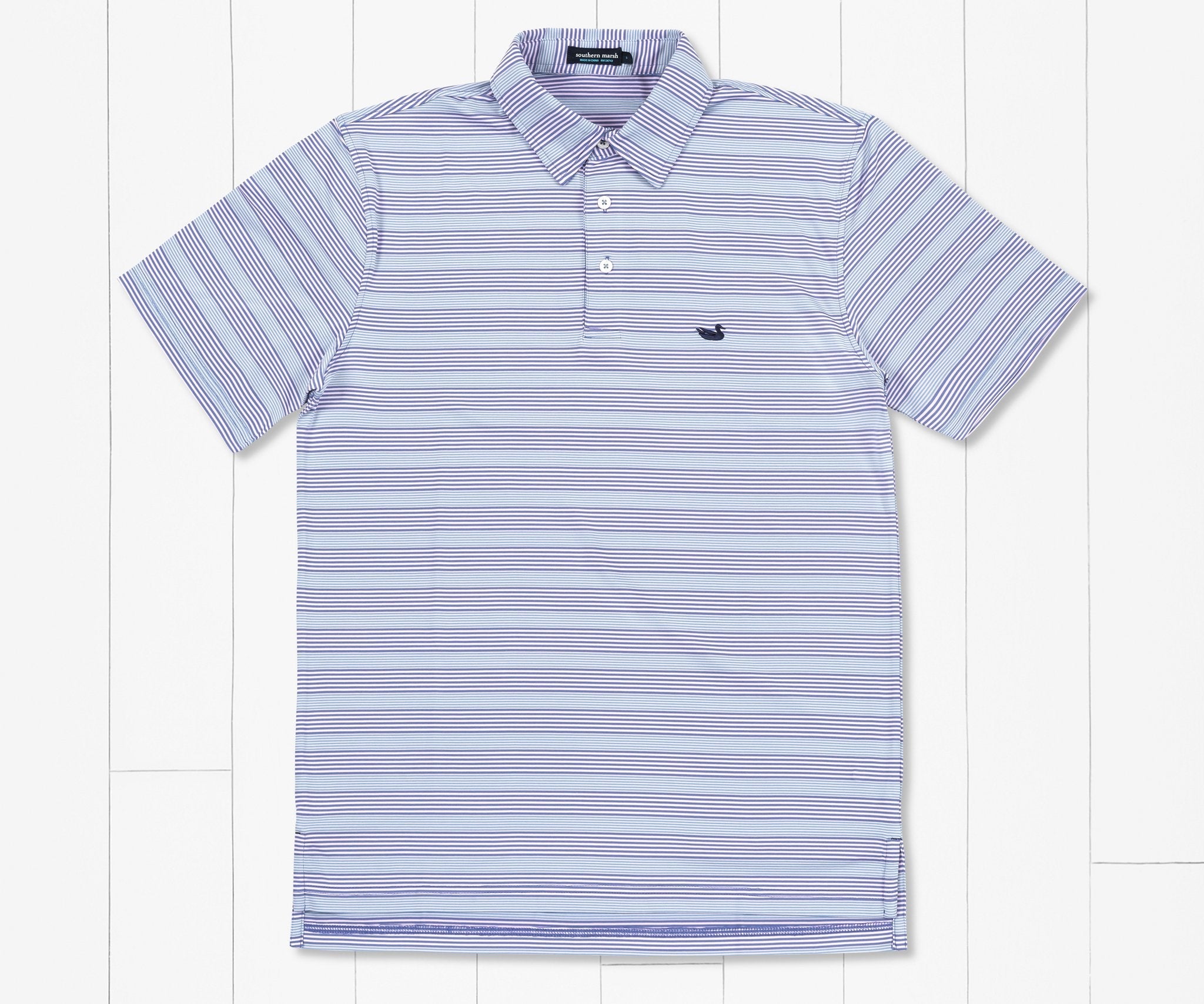 Bermuda Performance Polo - Pensacola Stripe