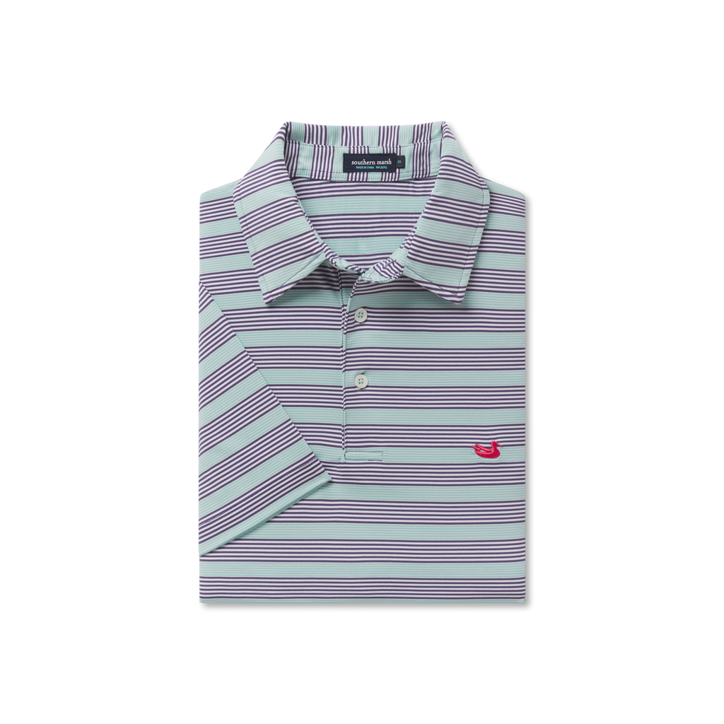 Bermuda Performance Polo - Pensacola Stripe
