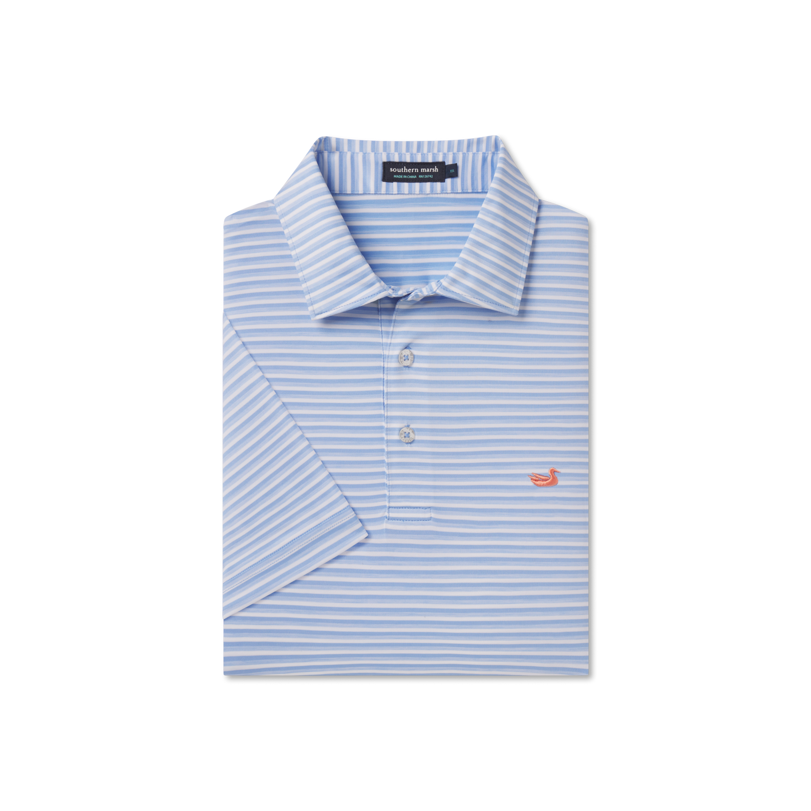 Bermuda Performance Polo - Domingo Stripe