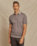 The Cillian - SS Lightweight MERINOmax Polo - Fawn