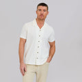 The Bodhi - Stretch Seersucker Cabana Shirt - White