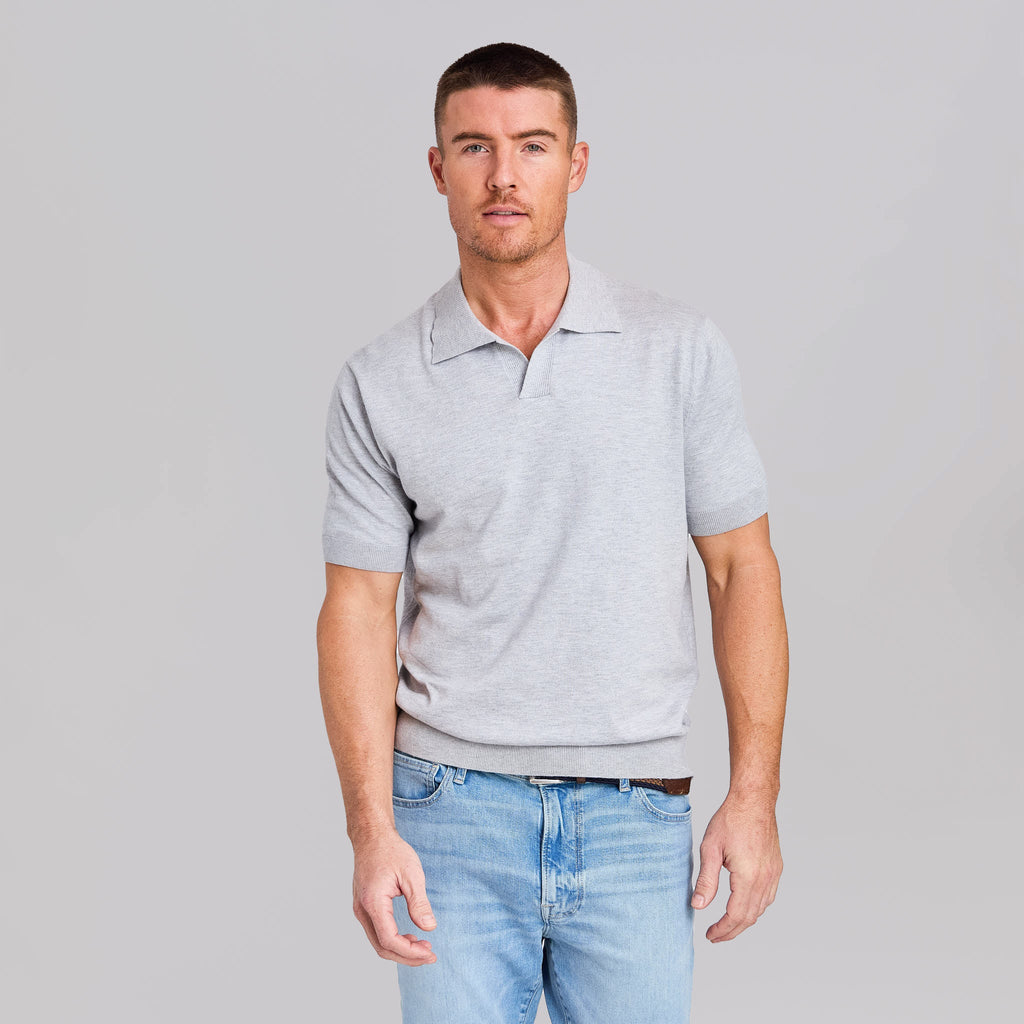 The Silvio - Johnny Collar Polo - Light Grey