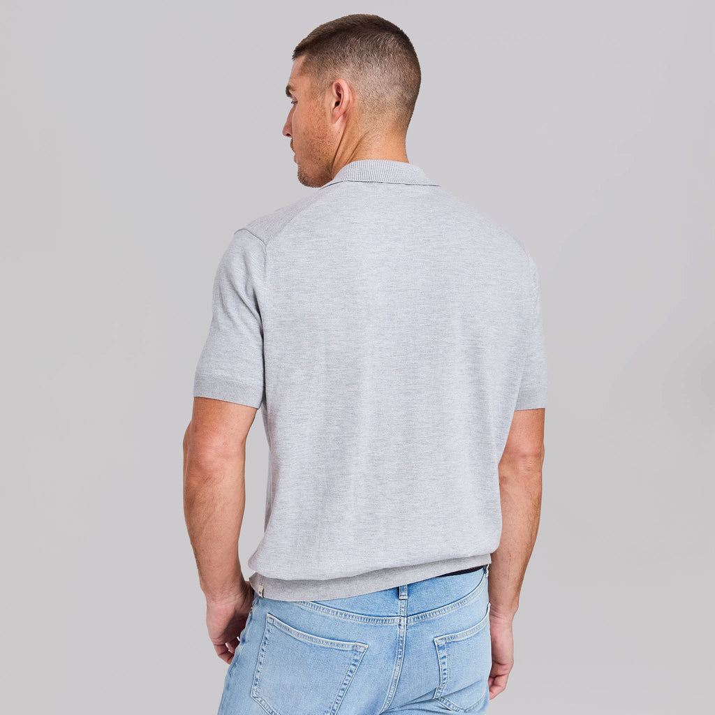 The Silvio - Johnny Collar Polo - Light Grey