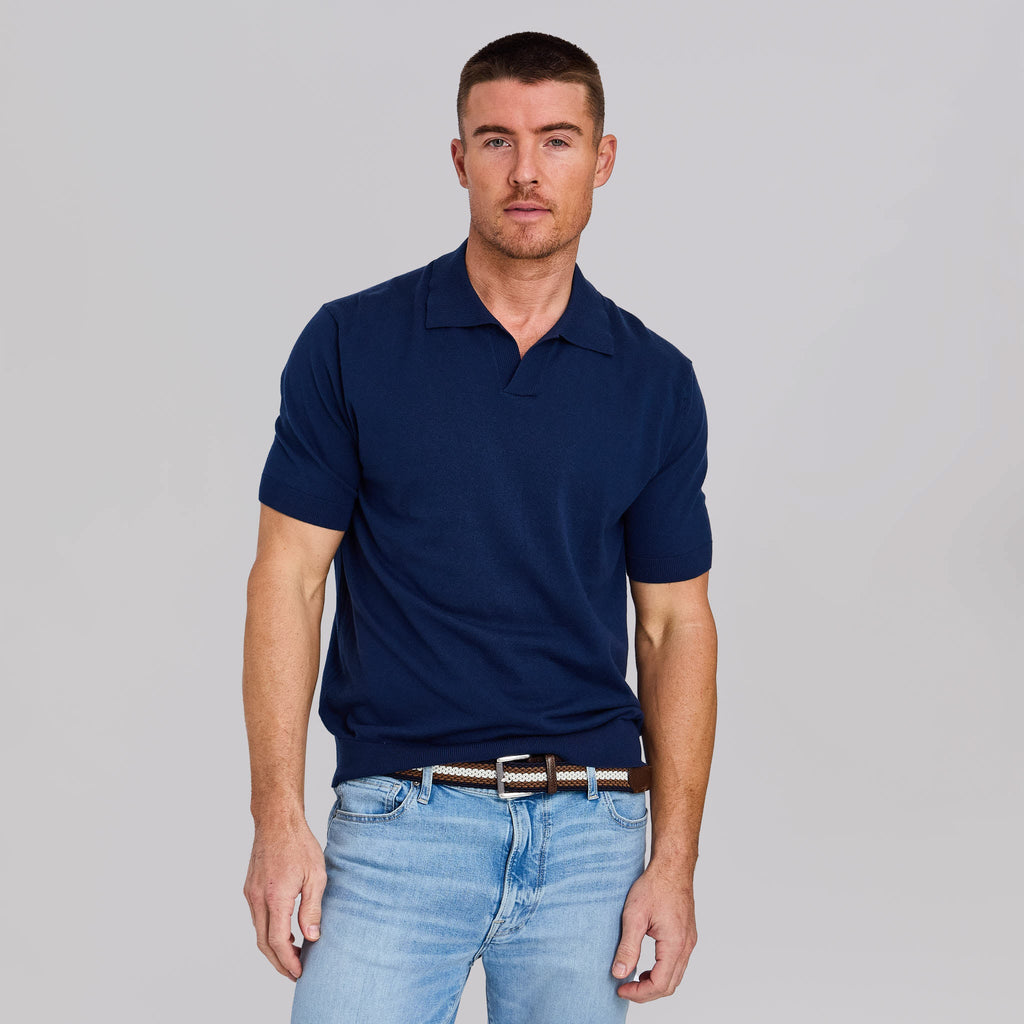 The Silvio - Johnny Collar Polo - Navy