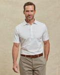 The Voyager - Performante Placket Polo - White