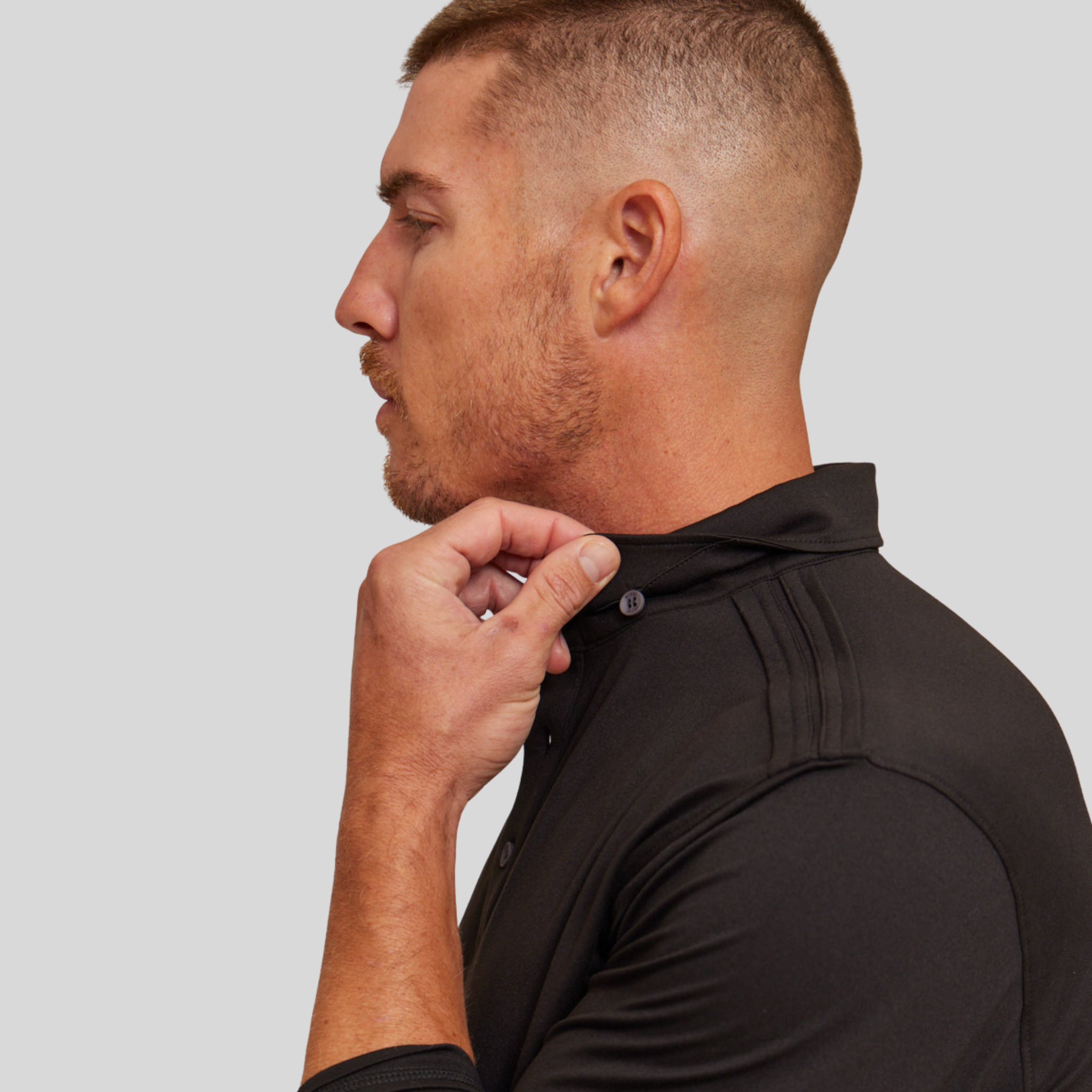 The Voyager - Performance LS Polo - Black