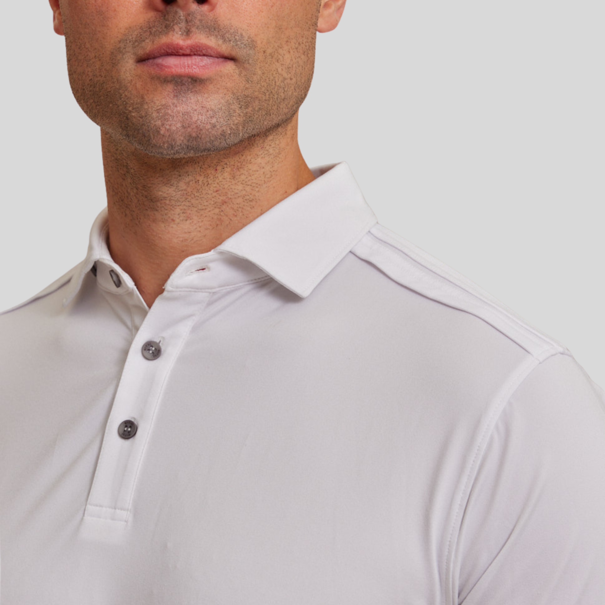 The Voyager - Performance LS Polo - White