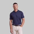 The Holden - Sand Washed Double Knit SS Polo - Navy