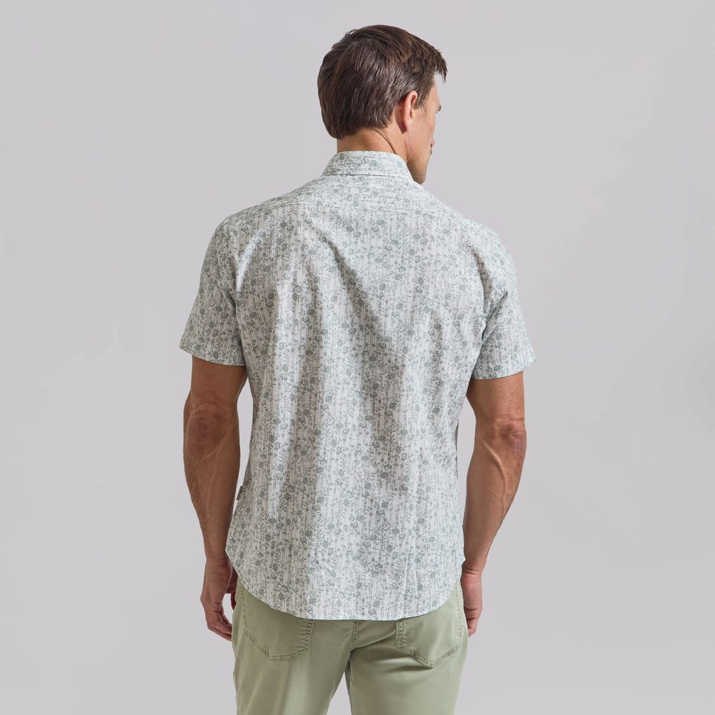 The Azure - Comfort SS Shirt - Sage Floral