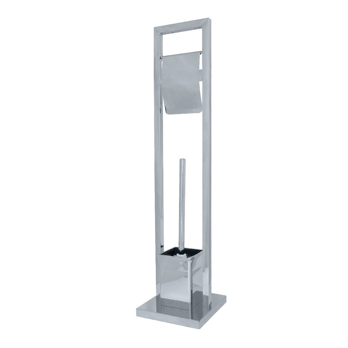 Kingston Brass Pedestal Toilet Paper Holder with Toilet Brush Holder