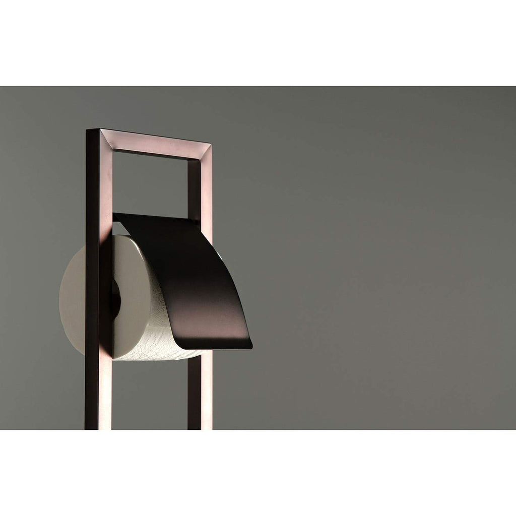 Kingston Brass Pedestal Toilet Paper Holder with Toilet Brush Holder