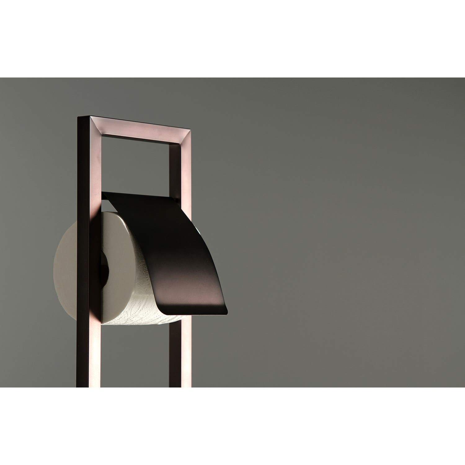 Kingston Brass Pedestal Toilet Paper Holder with Toilet Brush Holder