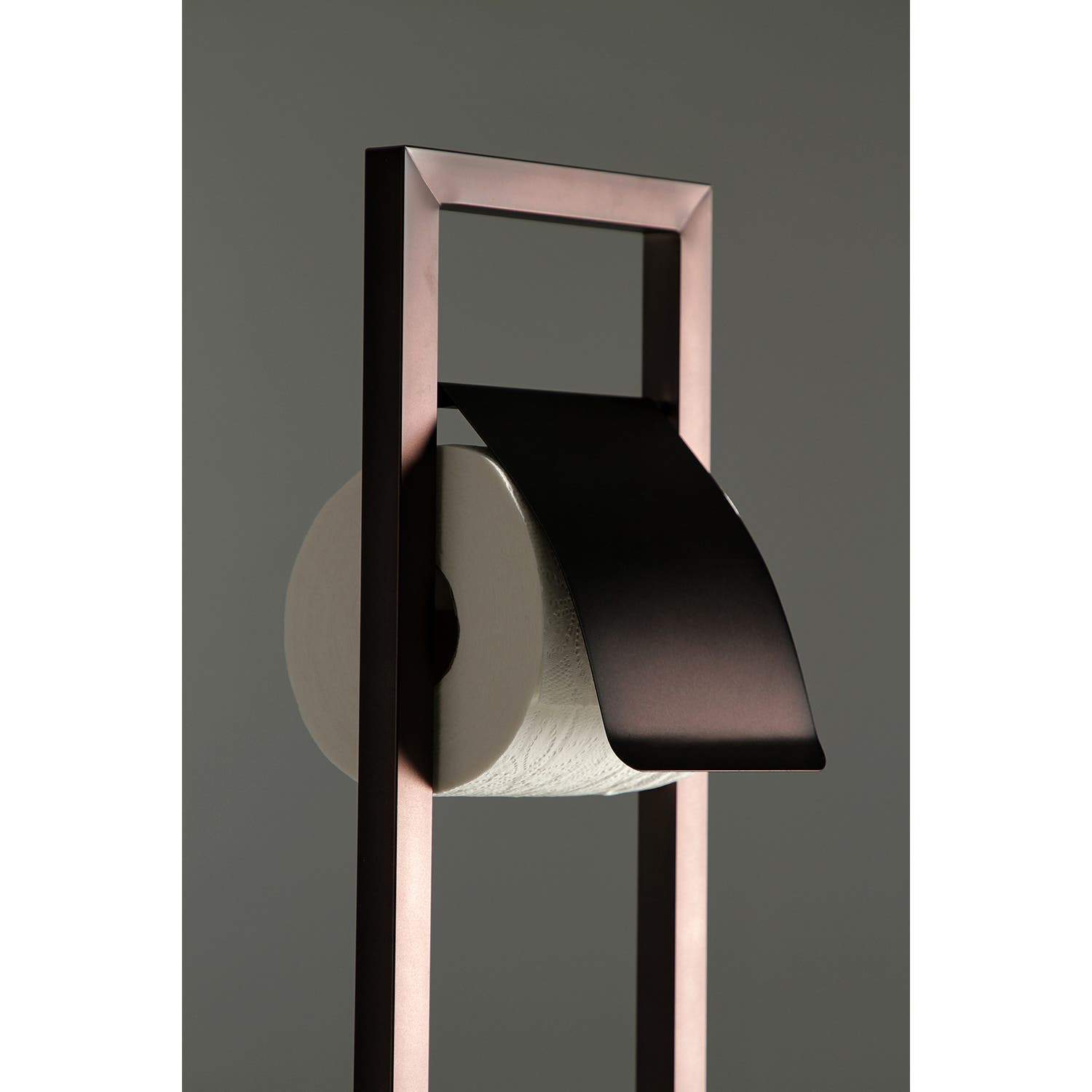 Kingston Brass Pedestal Toilet Paper Holder with Toilet Brush Holder
