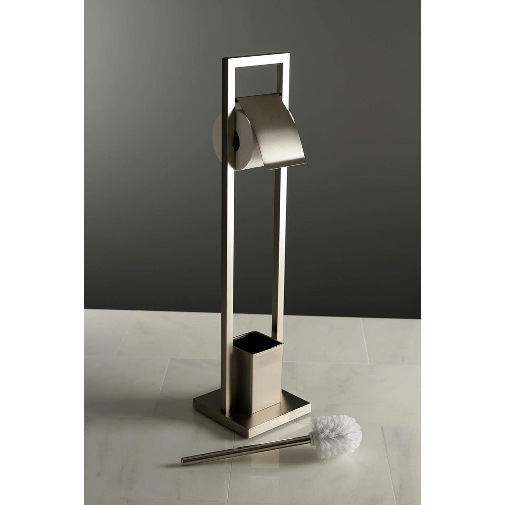 Kingston Brass Pedestal Toilet Paper Holder with Toilet Brush Holder