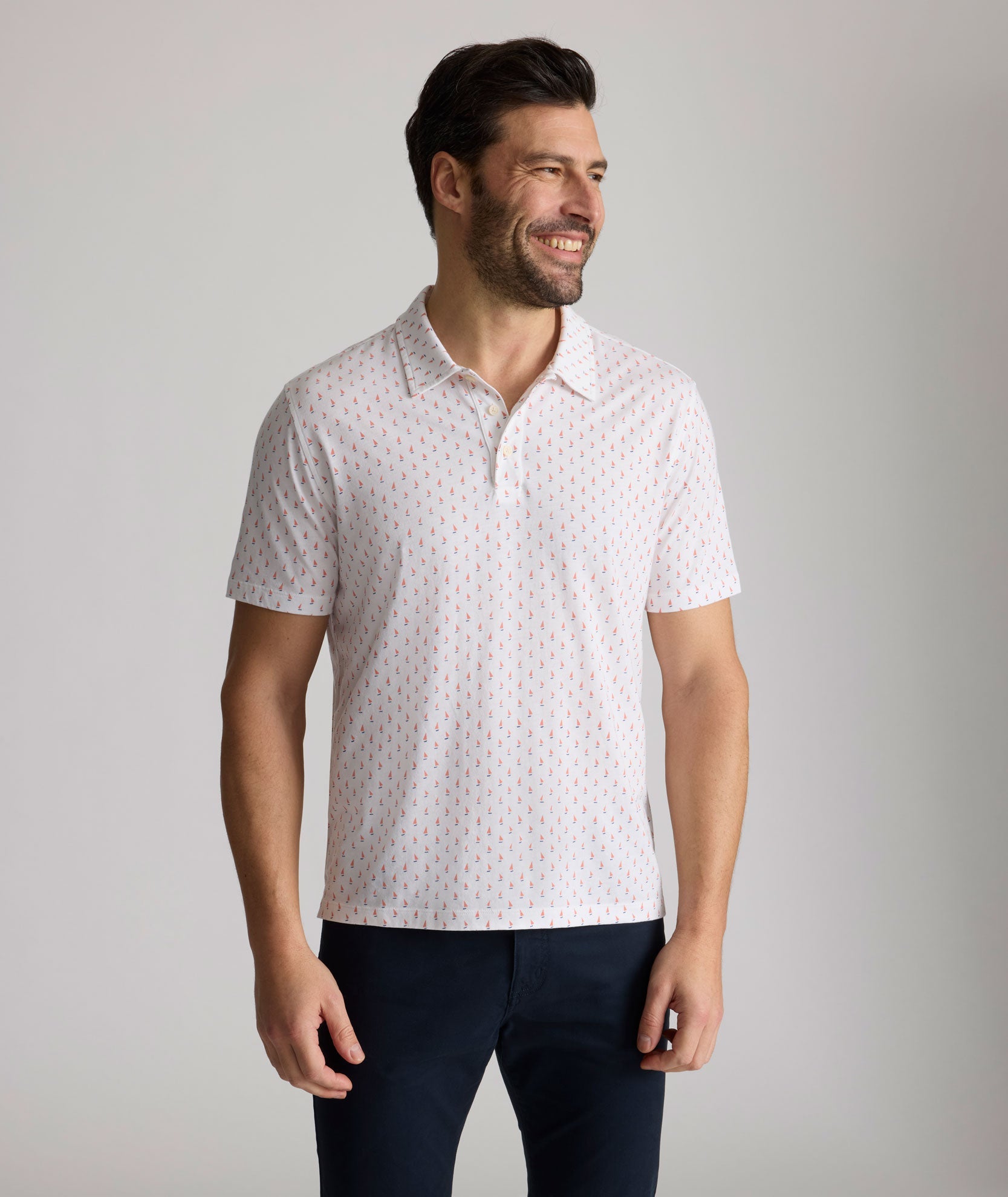 Printed Jersey Performance Polo