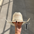 Beige Roper Hat With Randa Trim