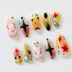 Artistic Clown-Themed by Dory's Picks | Bold and Vibrant Carnival-Inspired Design | Unique and Artistic Nail Design| Limited Edition | OB578HK