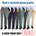 🔥Men's Stretch Golf Dress Pants🔥8-Pack - All Colors Included, Only $25.98
