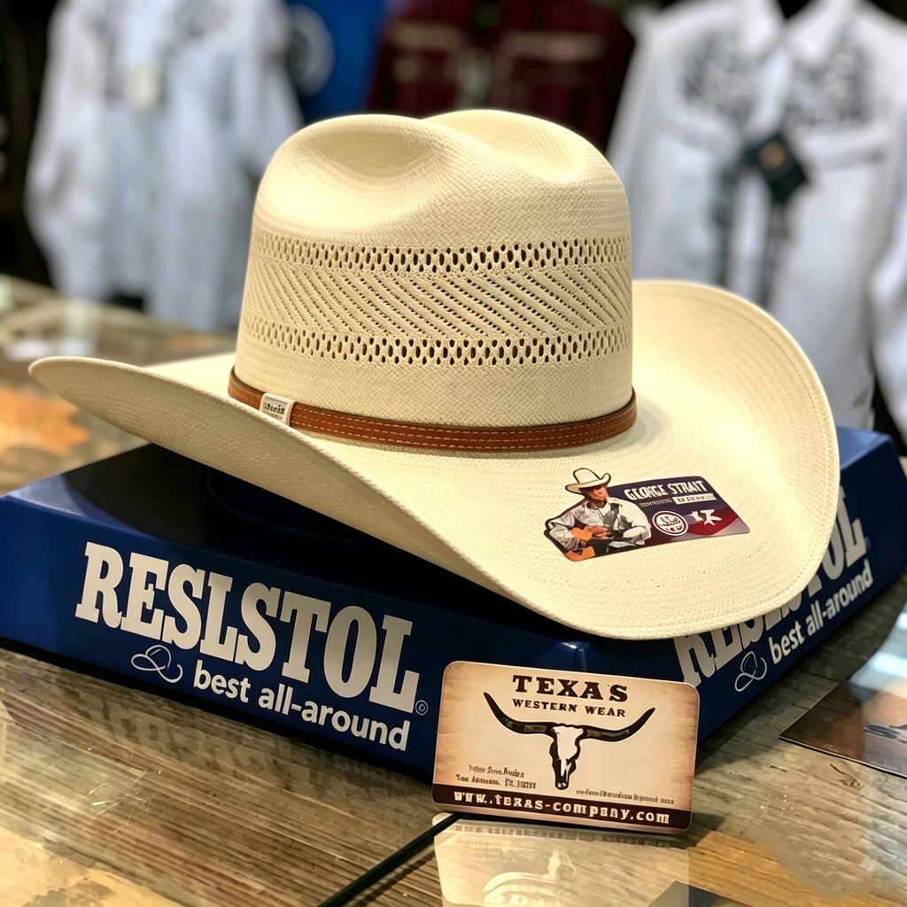 RES George Straight 20x Colt Cowboy Straw Hat