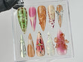 Enchanted Gardens Press On Nails | 3D Floral Press Ons | Spring Theme Custom On Fake | Custom Flower Fairycore Nails | Nail Art | OB457TL