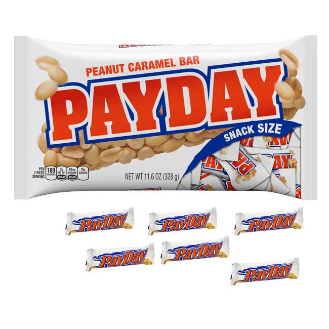 PayDay Snack Size Candy Bars - 11.6oz