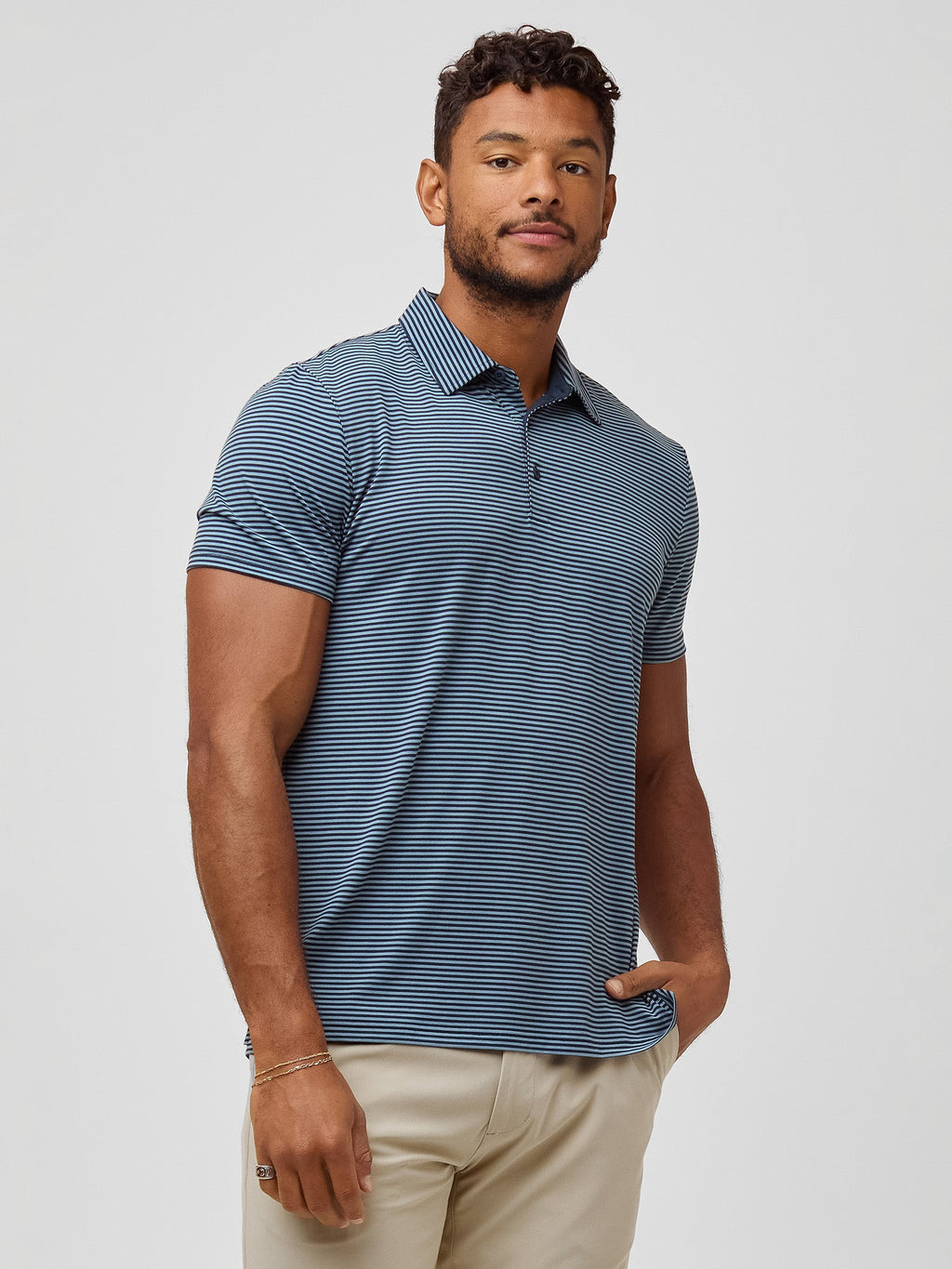 Striped Performance Polo 3-Pack