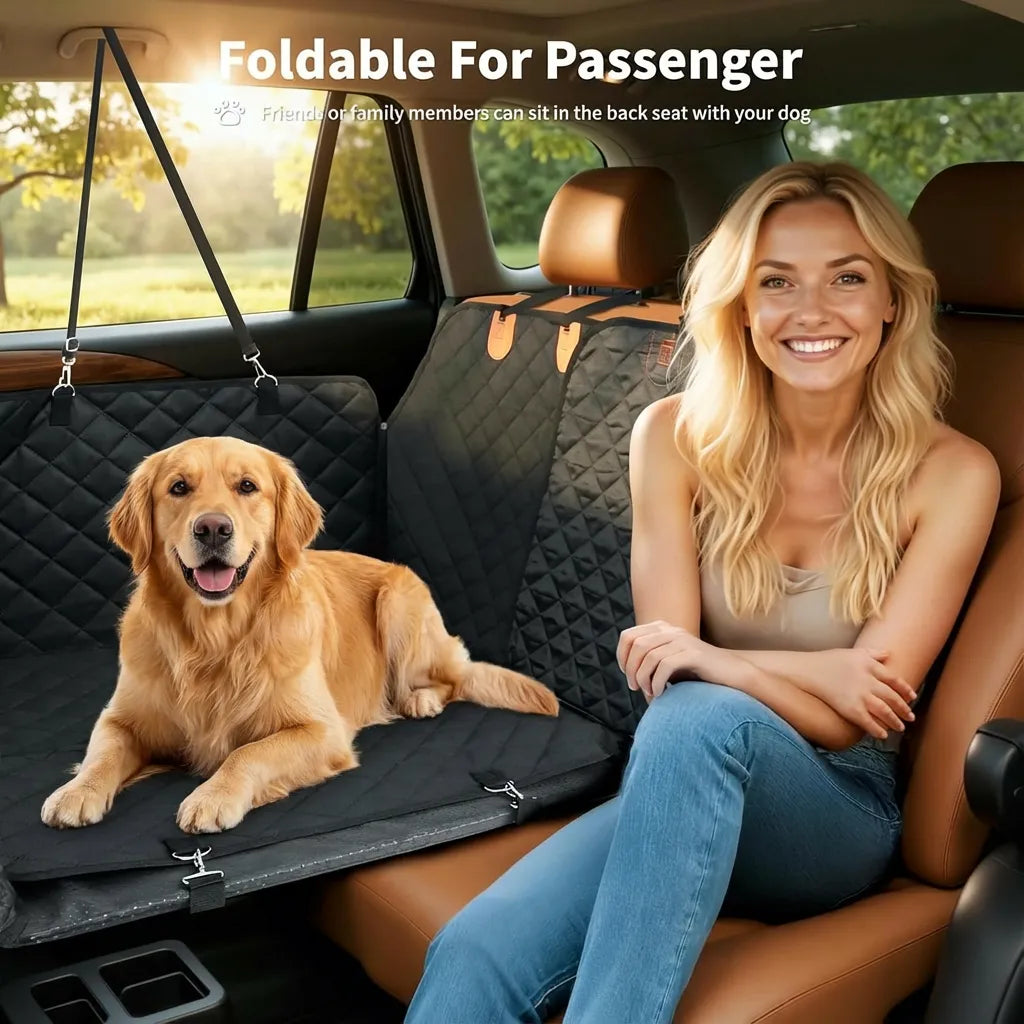 Dogorra Hard-Bottom Dog Car Seat Cover for Back Seat